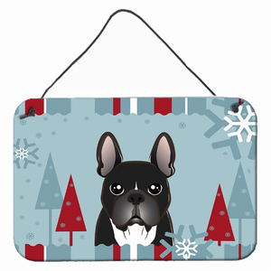 Winter Holiday Design with Dog Art Wall or Door Hanging Prints - 638508111968