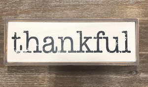 Thankful Solid Pine Wood Block Signs for Home Decor- Farmhouse Style Wood Decor - 711414587222 Thankful Solid Pine Wood Block Signs for Home Decor- Farmhouse Style Wood Decor - 711414587222