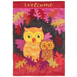 Welcome Fall Owls Flag Poly Garden - 603799593793 Welcome Fall Owls Flag Poly Garden - 603799593793