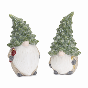 Gnome w/Tree Hat (Set of 2) 7"H Terra Cotta - 746427834803 Gnome w/Tree Hat (Set of 2) 7"H Terra Cotta - 746427834803