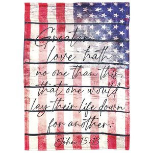 Flag Greater Love John 15:13 Garden - 603799512145 Flag Greater Love John 15:13 Garden - 603799512145