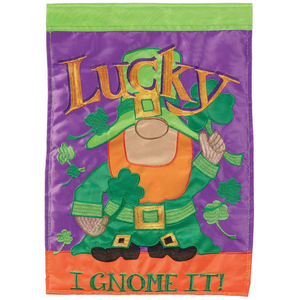 Lucky I Gnome It Flag Poly Garden - 603799484381 Lucky I Gnome It Flag Poly Garden - 603799484381