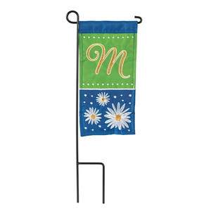 Daisy M Monograme Mini Flag With Stand - 603799926843