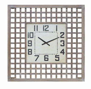 Clock 29.5"SQ Wood/MDF - 746427821001 Clock 29.5"SQ Wood/MDF - 746427821001