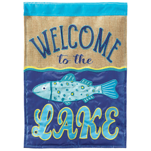Welcome To The Lake Flag Poly - 603799484008 Welcome To The Lake Flag Poly - 603799484008