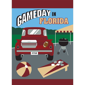 Gameday In Florida Garnet & Garden Flag - 603799352635 Gameday In Florida Garnet & Garden Flag - 603799352635
