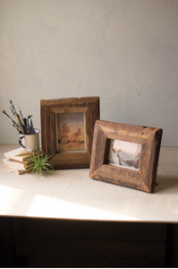 Set Of Two Recycled Wooden Photo Frames - 841628159264 Set Of Two Recycled Wooden Photo Frames - 841628159264