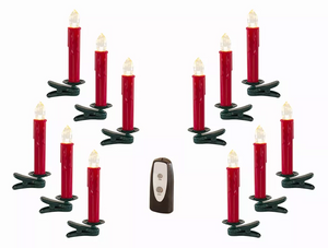 LED Clip On Taper Candle (Set of 24) 6.5"H Plastic - 746427736497 LED Clip On Taper Candle (Set of 24) 6.5"H Plastic - 746427736497