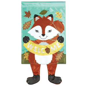 Welcome Fall Fox Dangle Legs Outdoor Flag - 603799435987 Welcome Fall Fox Dangle Legs Outdoor Flag - 603799435987