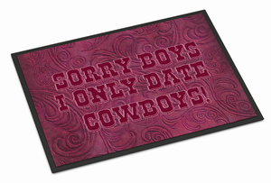 Sorry Boys I only date cowboys in pink Mat - 615872810543 Sorry Boys I only date cowboys in pink Mat - 615872810543