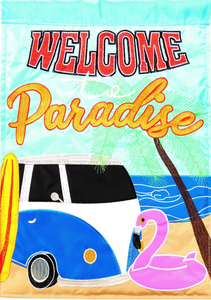 Flag Welcome To Paradise - 603799724555 Flag Welcome To Paradise - 603799724555