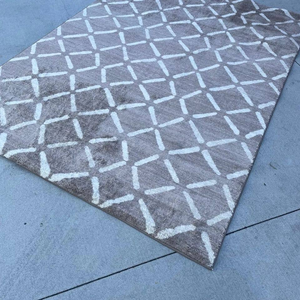 5x7 Feet Tan Beige Soft Geometric Diamond Area Rug - 655466789107 5x7 Feet Tan Beige Soft Geometric Diamond Area Rug - 655466789107