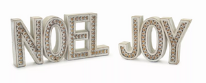 Noel and Joy (Set of 2) 4.5"H Resin - 746427767828 Noel and Joy (Set of 2) 4.5"H Resin - 746427767828