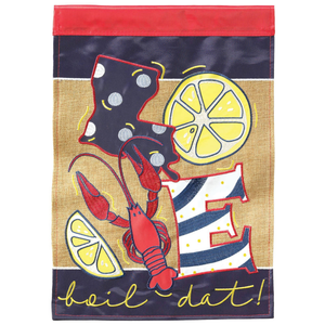 Love Boil Dat! Flag Burlap Garden - 603799508087 Love Boil Dat! Flag Burlap Garden - 603799508087