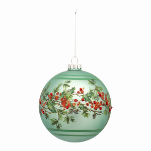Ball Ornament (Set of 6) 5"D Glass - 746427833073 Ball Ornament (Set of 6) 5"D Glass - 746427833073