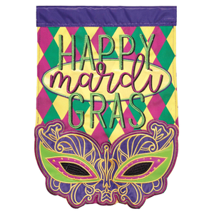 Flg Dapp Mardi Gras Mask Poly/Prt Garden - 603799031813 Flg Dapp Mardi Gras Mask Poly/Prt Garden - 603799031813