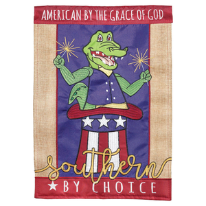 4Th Of July Alligator Double Applique Garden Flag - 603799031974 4Th Of July Alligator Double Applique Garden Flag - 603799031974