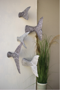 Set Of Five Fish Tale Wall Sculptures - 841628113662 Set Of Five Fish Tale Wall Sculptures - 841628113662