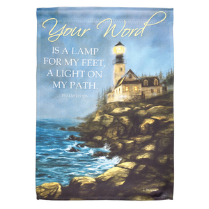 Flag Print Garden Lighthouse-Your Word - 603799302326 Flag Print Garden Lighthouse-Your Word - 603799302326