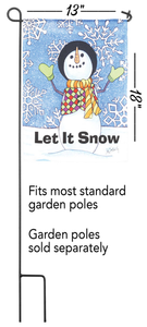 Flag Snowman Let It Snow Polyester - 603799480505 Flag Snowman Let It Snow Polyester - 603799480505