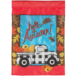 Hello Autumn Truck Flag Poly Garden - 603799589857 Hello Autumn Truck Flag Poly Garden - 603799589857