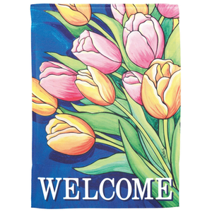 Flag Welcome Tulips Polyester - 603799724517 Flag Welcome Tulips Polyester - 603799724517