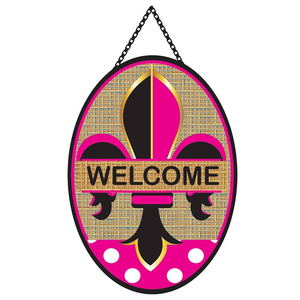 Door Banner, 1Welcome Fleur De Lis - 603799206846 Door Banner, 1Welcome Fleur De Lis - 603799206846