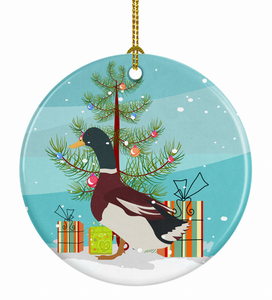 Duck Christmas Ceramic Ornament - 652259329670 Duck Christmas Ceramic Ornament - 652259329670