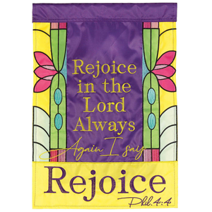 Flag Rejoice Phil 4:4 Polyester - 603799624473