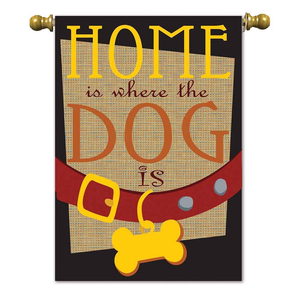 Home Is Where The Dog Garden Flag - 787011018216 Home Is Where The Dog Garden Flag - 787011018216
