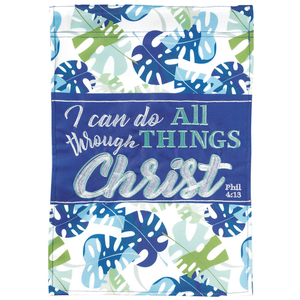 Garden Flag I Do All Things Phillipians - 603799438018 Garden Flag I Do All Things Phillipians - 603799438018