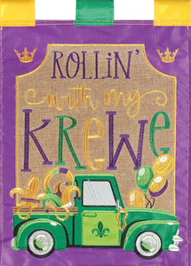 Rollin' With My Krewe Truck Burlap - 603799593731 Rollin' With My Krewe Truck Burlap - 603799593731