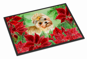 Poinsettas Dog Artwork Mat - 652259188789