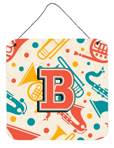Retro Musical Instruments Initial Wall or Door Hanging Prints - 615872983254 Retro Musical Instruments Initial Wall or Door Hanging Prints - 615872983254