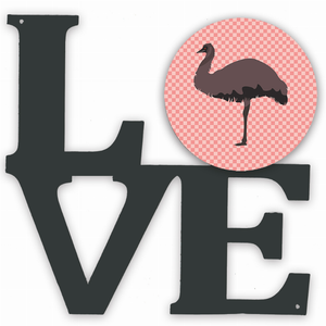 Bird Profile Artwork Metal LOVE Wall Decor - 194030201497 Bird Profile Artwork Metal LOVE Wall Decor - 194030201497