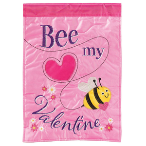 Bee My Valentine Flag Poly Garden - 603799484374 Bee My Valentine Flag Poly Garden - 603799484374
