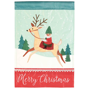 Flag Deer Merrychristmas Polyester - 603799480529 Flag Deer Merrychristmas Polyester - 603799480529