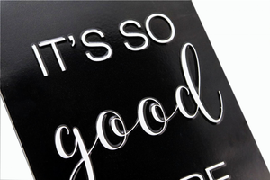 It's So Good to Be Home Embossed Metal Printing Wall Sign- Wall Decor for Bedroom- Living Room or Kitchen - 745499226561 It's So Good to Be Home Embossed Metal Printing Wall Sign- Wall Decor for Bedroom- Living Room or Kitchen - 745499226561
