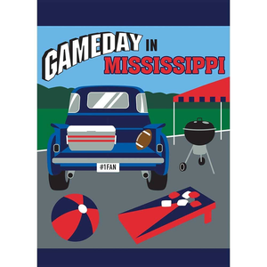 Gameday In Mississippi Garden Flag - 603799352475 Gameday In Mississippi Garden Flag - 603799352475