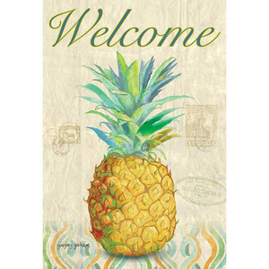 Garden Pineapple- Welcome Flag - 603799308793 Garden Pineapple- Welcome Flag - 603799308793