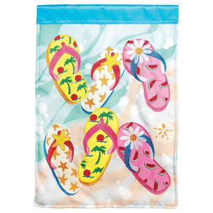 Flip Flops Applique Garden Flag - 603799030250 Flip Flops Applique Garden Flag - 603799030250