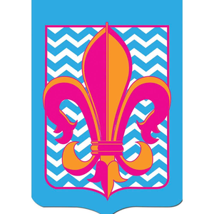 Garden, Chevron Fleur De Lis - 787011015499 Garden, Chevron Fleur De Lis - 787011015499