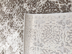 5' x 7'6" Vintage Cream Beige Glam Silky Rug - 655466634490 5' x 7'6" Vintage Cream Beige Glam Silky Rug - 655466634490
