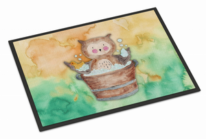 Animal Bathing Watercolor Art Indoor or Outdoor Mat - 638508837585 Animal Bathing Watercolor Art Indoor or Outdoor Mat - 638508837585