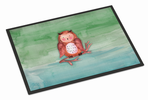 Owl Art Watercolor Indoor or Outdoor Mat - 638508847911 Owl Art Watercolor Indoor or Outdoor Mat - 638508847911