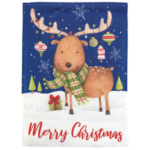 Reindeer Merry Christmas Garden Print Flag - 603799439817 Reindeer Merry Christmas Garden Print Flag - 603799439817