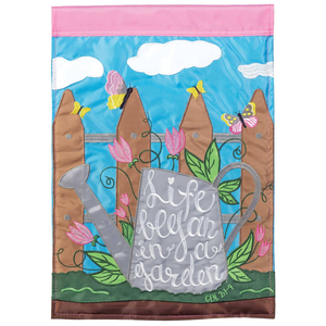 Flag Life Began In A Garden Garden - 603799594608 Flag Life Began In A Garden Garden - 603799594608