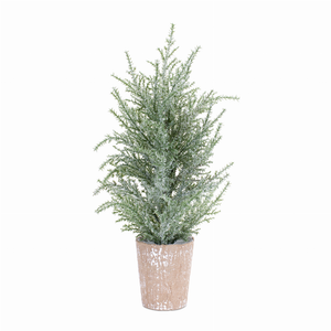 Potted Icy Pine Tree (Set of 4) 15"H Plastic/Paper - 746427832205 Potted Icy Pine Tree (Set of 4) 15"H Plastic/Paper - 746427832205
