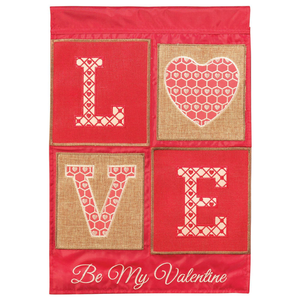 Flag Love Burlap Polyester - 603799777964 Flag Love Burlap Polyester - 603799777964
