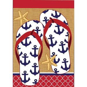Garden Anchor Flips Burlap Flag - 603799119313 Garden Anchor Flips Burlap Flag - 603799119313
